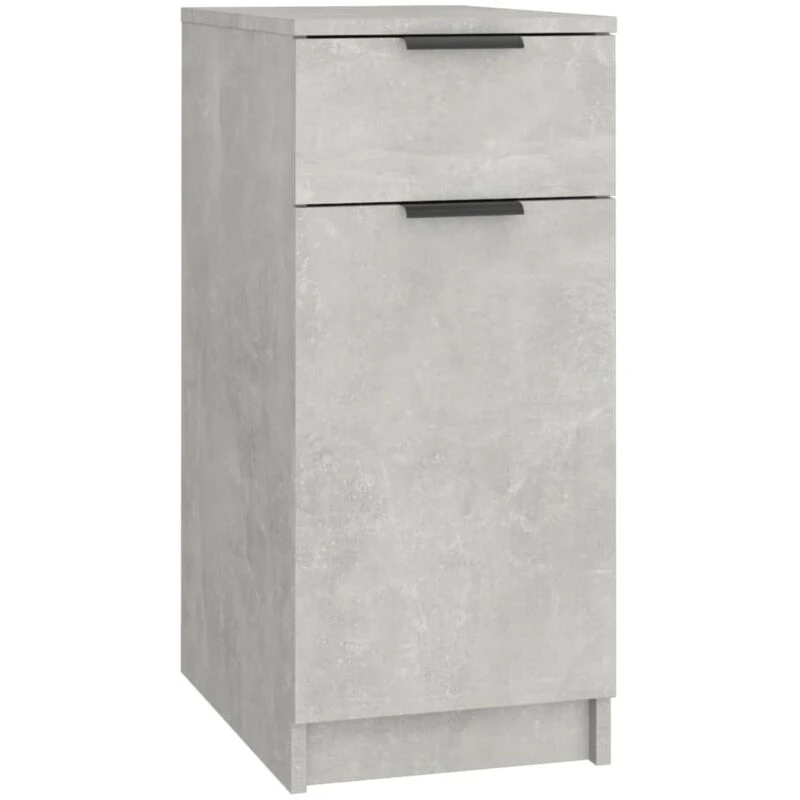 Image of Vidaxl Desk Cabinet Concrete Grey 33.5X50X75cm Engineered Wood, Grey 811506
