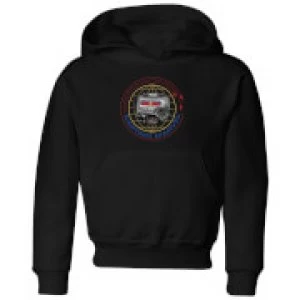 Image of Captain Marvel Pager Kids Hoodie - Black - 11-12 Years