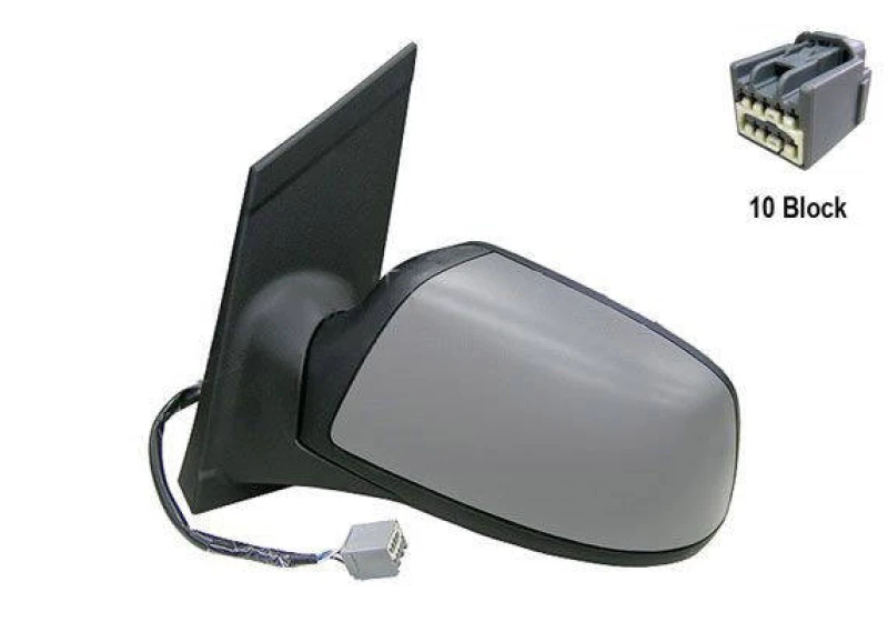 Image of ALKAR 6129400 Wing mirror Left, Electric, Convex, primed Outside Mirror (50)