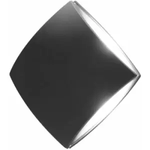 Image of Loops - Outdoor IP54 Wall Light Sconce Graphite Finish LED 11W Bulb Outside External