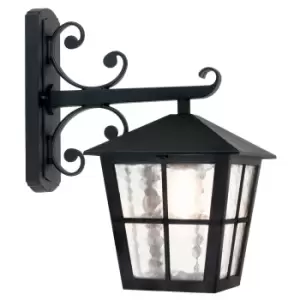 Image of Elstead Lighting Canterbury 1 Light Grande Wall Down Lantern - Black