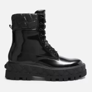 Image of Kurt Geiger London Hiker Lace Up Leather Boots - UK 8