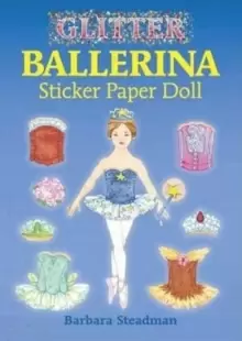 Image of Glitter Ballerina Sticker Paper Doll