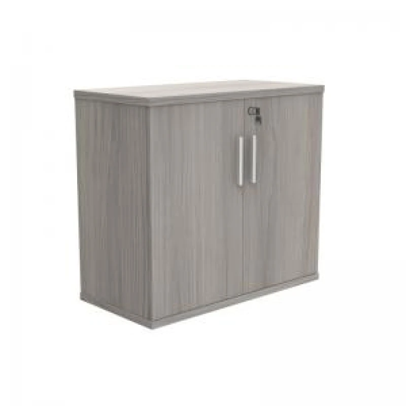 Image of Astin 2 Door Cupboard Lockable 800x400x730mm Alaskan Grey Oak KF824039