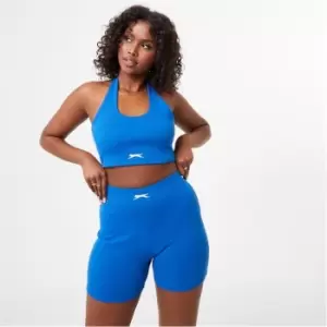 Image of Slazenger ft. Wolfie Cindy Halter Crop Top - Blue