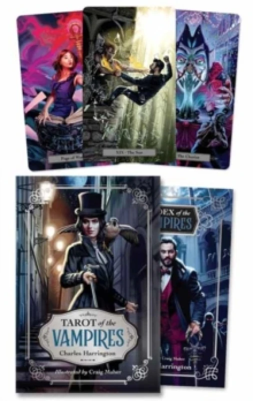 Image of Tarot of the Vampires. Kit. By Charles Harrington, Craig Maher Books