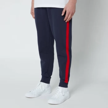 Image of Tommy Jeans Mens Mix Media Basketball Jogger Pants - Twilight Navy - M