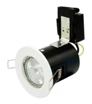 image of Robus Compact 50W GU10 Fire Rated Downlight 72mm IP20 White - RFP201-01