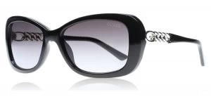 image of Guess GU7453 Sunglasses Black / Silver 01B 56mm