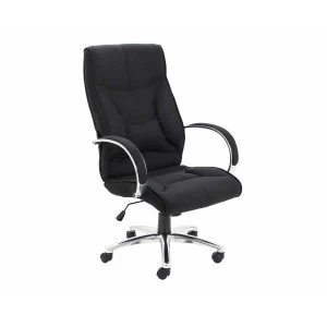 image of TC Office Whist Fabric Executive Chair with Sculpted Back, Black