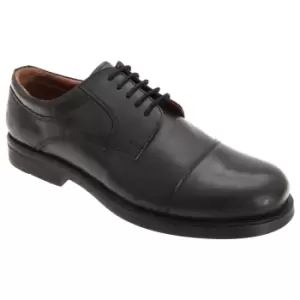 Image of Scimitar Mens Capped Gibson Leather Shoes (10 UK) (Black)
