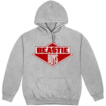 Image of The Beastie Boys - Diamond Logo Unisex Large Hoodie - Grey