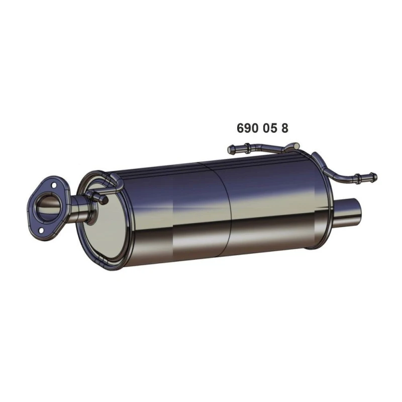 Image of ERNST 690058 Rear silencer End Silencer (3437)
