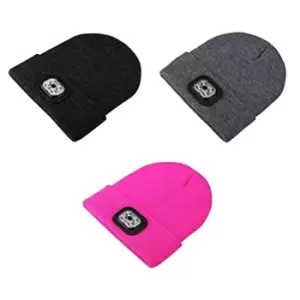 Image of LED Lighted Beanie Hat Grey