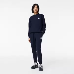 Image of Mens Lacoste Tapered Fit Trackpants Size 4 - M Navy Blue