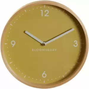 Premier Housewares Vitus Small Yellow Wall Clock