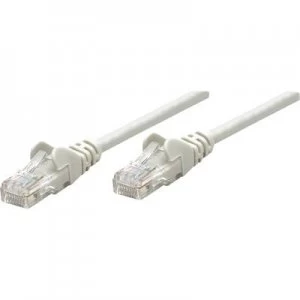 image of Intellinet RJ45 Network cable, patch cable CAT 6 U/UTP 20.00 m Grey