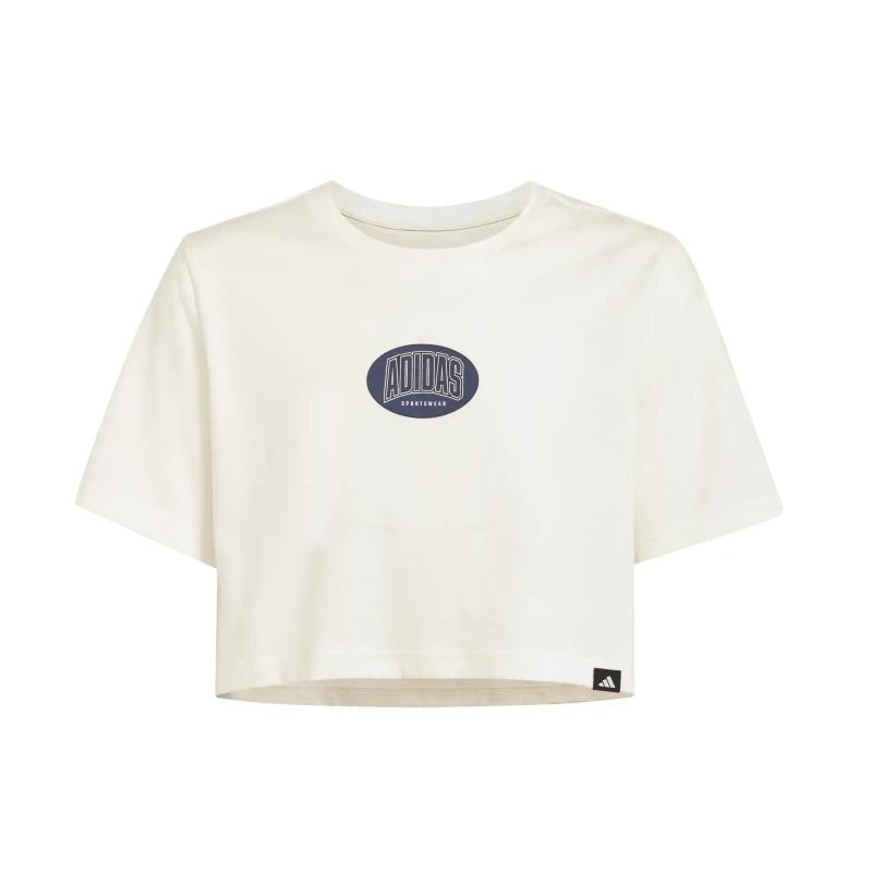 Image of Adidas Girl's short T-Shirt adidas Stadium Graphic Blanc Female 7/8 ans