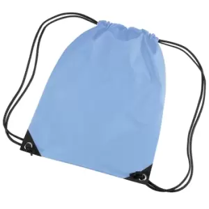 Bagbase Premium Gymsac Water Resistant Bag (11 Litres) (One Size) (Sky Blue)