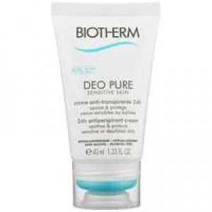 image of Biotherm Deo Pure 24h Antiperspirant Cream For Sensitive Skin 40ml