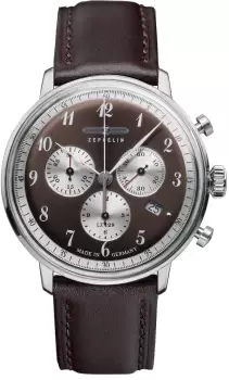 Image of Zeppelin Watch LZ129 Hindenburg ED. 1 Mens - Brown