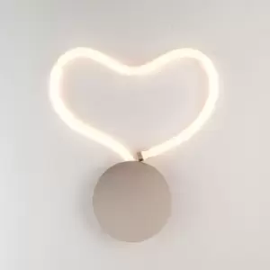 Image of Led Wall Light, Fully Flexible Adjustable Polycarbonate Light, Matt Nickel, Non-Dimmable