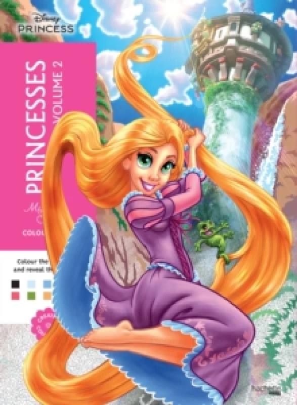 Image of Mystery Colouring - Princesses Vol. 2 : Reveal iconic Disney characters with colour by number Paperback / softback