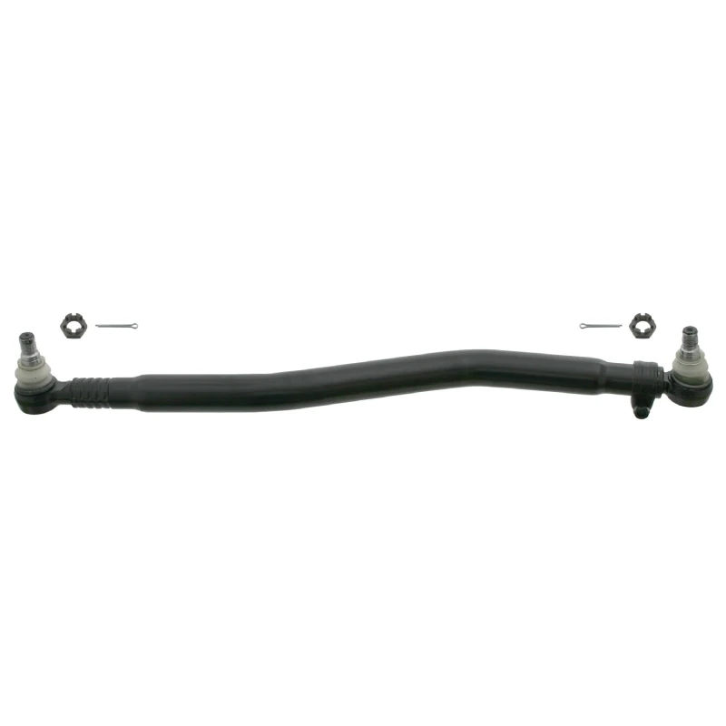 Image of FEBI BILSTEIN 26817 Centre Rod Assembly Front Axle, with castellated nut and split pins Centre Rod Assembly (285)