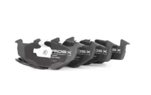 Image of RIDEX Brake pad set 402B0435 Brake pads,Brake pad set, disc brake VW,SKODA,POLO (9N_),Lupo (6X1, 6E1),Polo Limousine (9A4, 9A2, 9N2, 9A6)