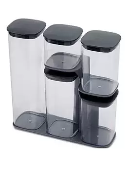 Image of Joseph Joseph Podium 5 Piece Storage Jar Set With Stand