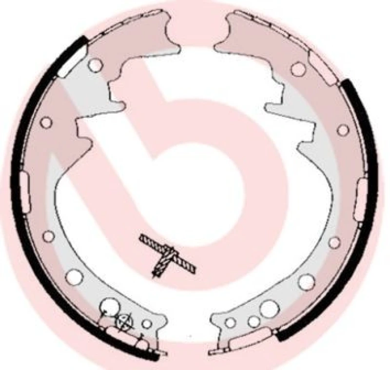 Image of BREMBO Brake Shoe Set BREMBO S 83 521