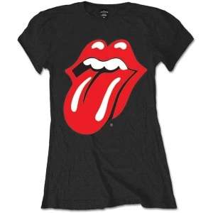 Image of The Rolling Stones - Classic Tongue Womens X-Large T-Shirt - Black