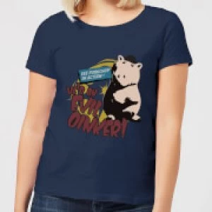 Image of Toy Story Evil Oinker Womens T-Shirt - Navy - L