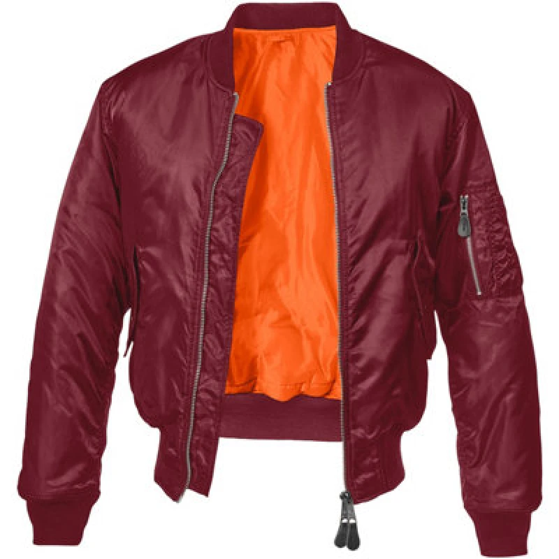 Image of Brandit Ma1 Jacket Burgundy Size Xxx Large