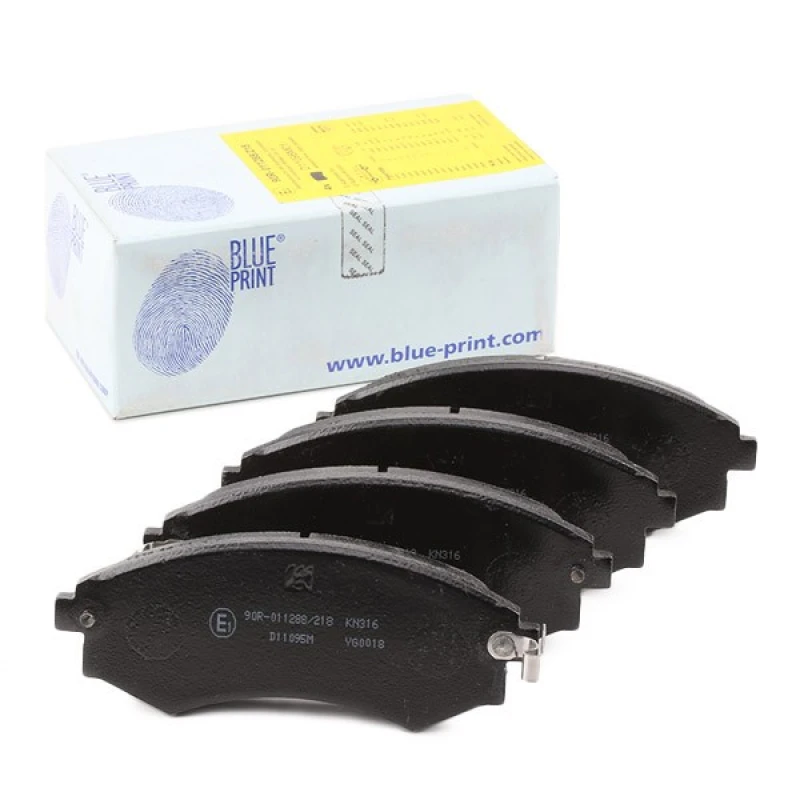 Image of Blue PRINT ADG04233 Brake pad set Front Axle, with acoustic wear warning Brake Pad Set,disc brake (402)