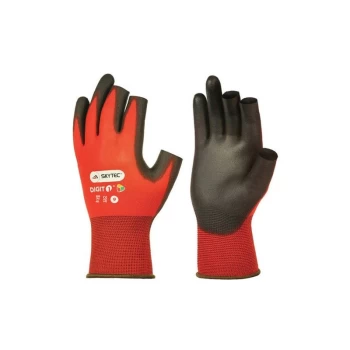 image of DIGIT 1 OPEN FINGER PU GLOVE 9/L - Skytec