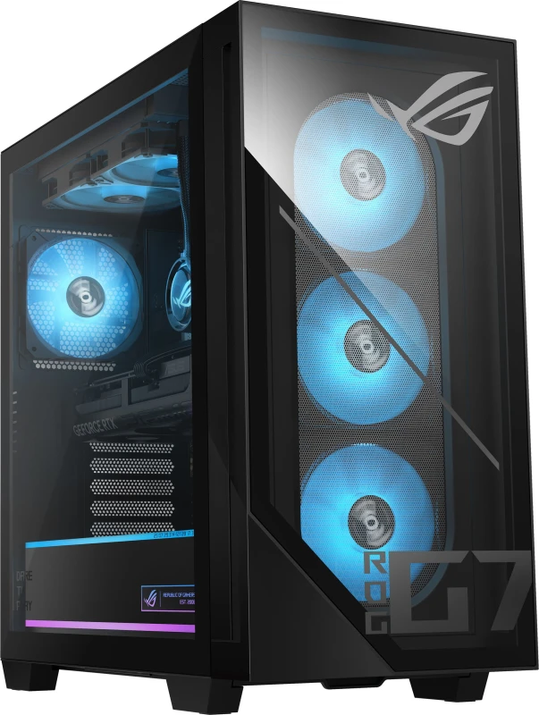 Image of ASUS ROG GM700 Gaming PC - AMD Ryzen 5 8400F, RTX 5060, 1TB SSD, Black 4711387976302