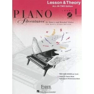 Image of Piano Adventures: Lesson And Theory Book - Level 1 (Book/CD) by Faber Piano Adventures (Paperback, 2013)