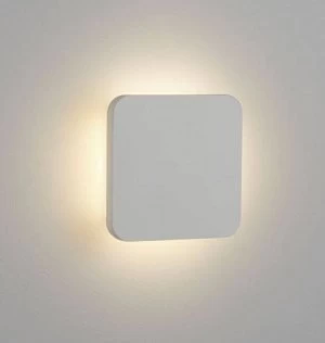 Image of LED Indoor Marker Wall Light Paintable Recessed White Plaster