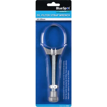 Image of Bluespot - 07001 Oil Filter Strap Wrench (60-105mm)