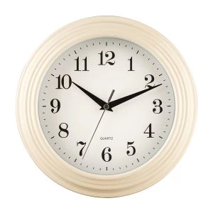 image of Premier Housewares Cream Wall Clock