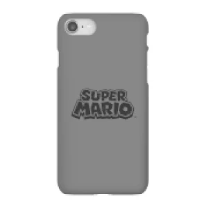 image of Nintendo Super Mario Distressed Logo Phone Case - iPhone 8 - Snap Case - Gloss