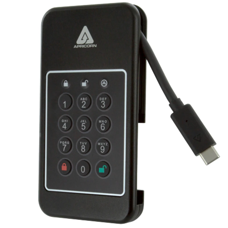 Image of Apricorn Aegis NVX 2 TB USB Type-C 3.2 Gen 1 (3.1 Gen 1) Black