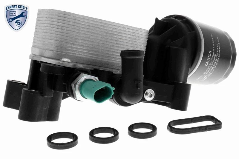 Image of VEMO V15-60-6092 Oil Cooler EXPERT KITS + with gaskets/seals, with pressure switch Oil Cooler,engine oil (469)