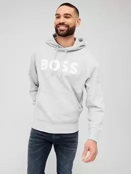 Image of BOSS WebasicHood Overhead Hoodie, Open Grey, Size 2XL, Men
