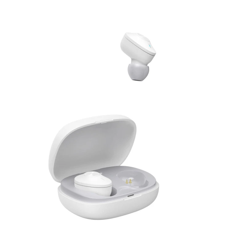 Image of Hama Hama Freedom TWS Bluetooth Headphones, In-Ear, Bass Boost, Ear Buds with Charge Box White HAM-499721