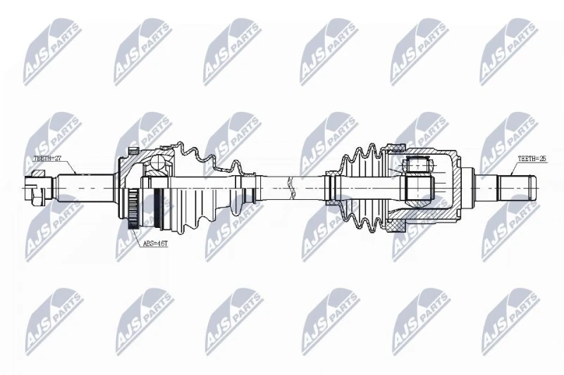 Image of NTY Drive shaft NTY NPW-KA-343