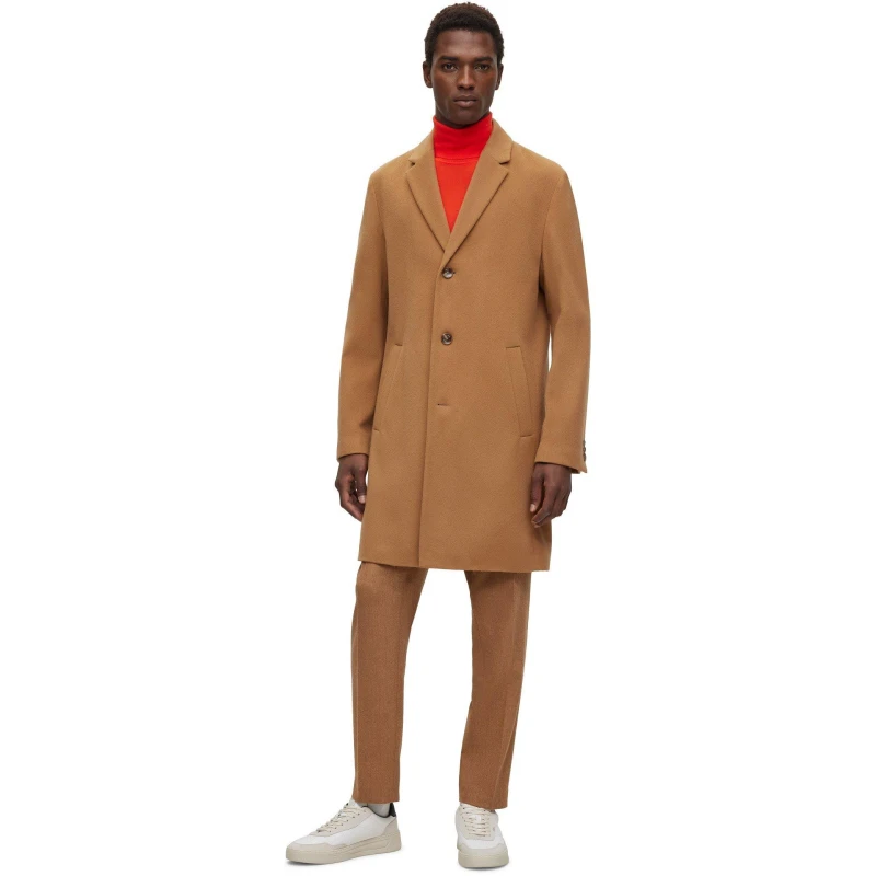 Image of Boss Mens H Hyde C Trench Coat Medium Beige male 38 (48)