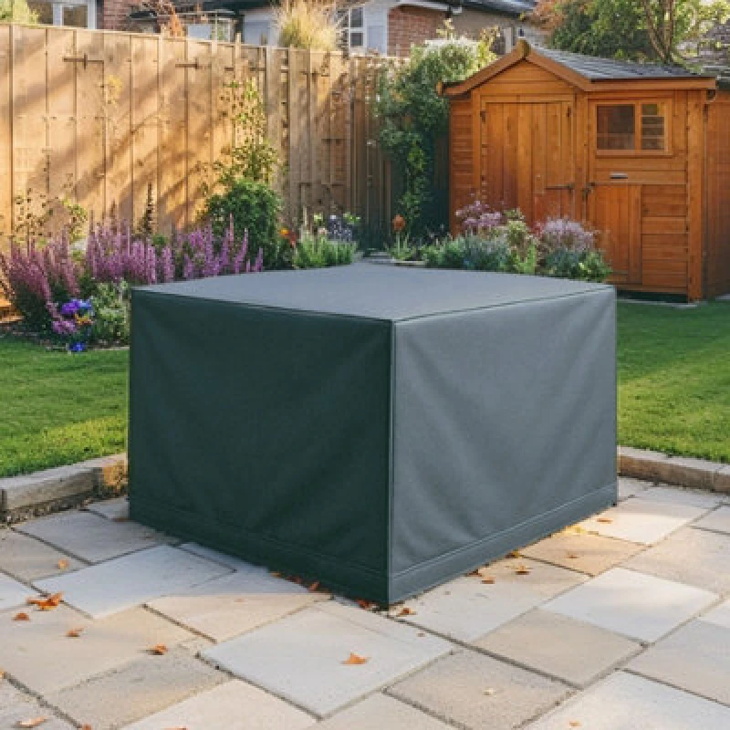Image of Home Source Flexicover 115Cm Oxford Polyester Grey Outdoor Modular And Rattan Furniture Sets Cover
