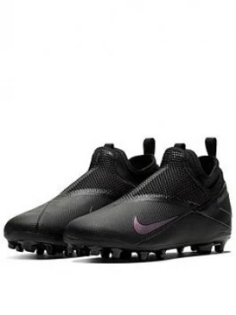 Image of Nike Junior Phantom Vision Academy Dynamic Fit Firm Ground Football Boots - Black, Size 1